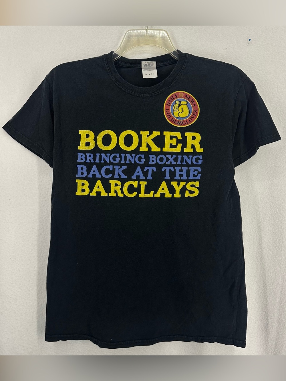 Booker Bringing Boxing Back Barclays Golden Gloves T-Shirt Men’s Medium‎ Black